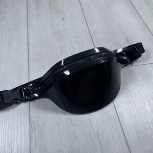 Melissa Jelly Rubber Sling Fanny Pack Bag Rare Solid Black Limited Edition